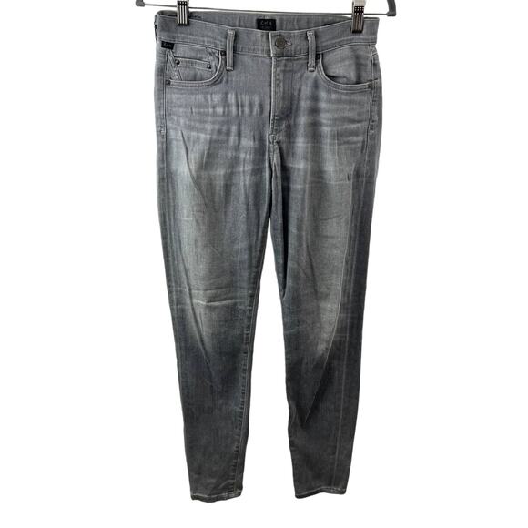 CITIZENS OF HUMANITY Womens Gray Cotton Blend Mid-Rise Skinny Denim Jeans Sz 27 - Picture 1 of 8